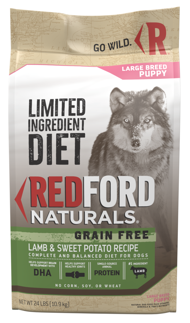 Redford Naturals Limited Ingredient Diet Grain Free Large Breed Puppy Lamb & Sweet Potato Recipe Dry