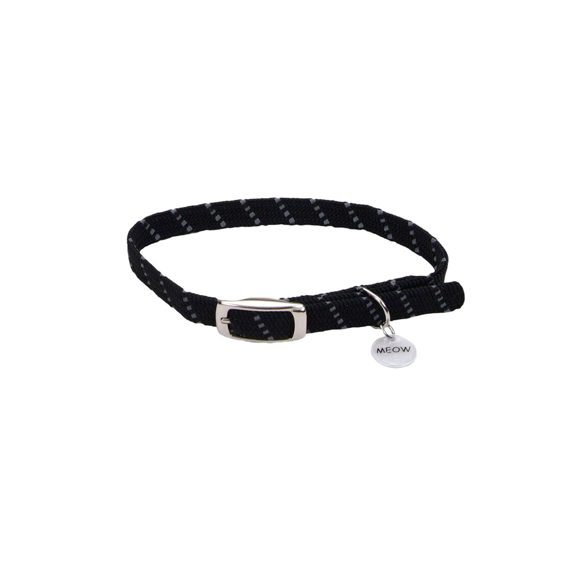 Coastal ElastaCat® Reflective Safety Stretch Collar with Reflective Charm