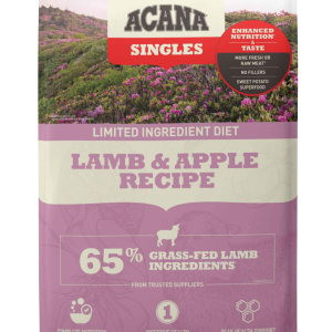 ACANA® Singles Limited Ingredient Dry Dog Food, Grain-Free, High Protein, Lamb & Apple, 22.5 Pounds