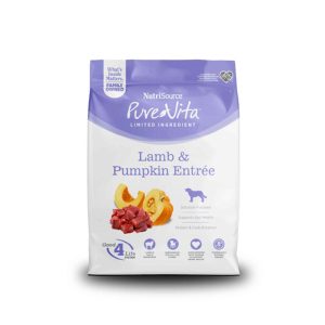 PureVita Grain‑Free Lamb with Pumpkin Dry Dog Food, 25 Pounds