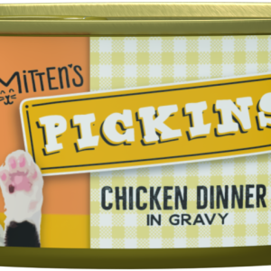 Mitten's Pickins Wet Cat Food, Chicken Dinner Shreds in Gravy, 5.5 Ounces