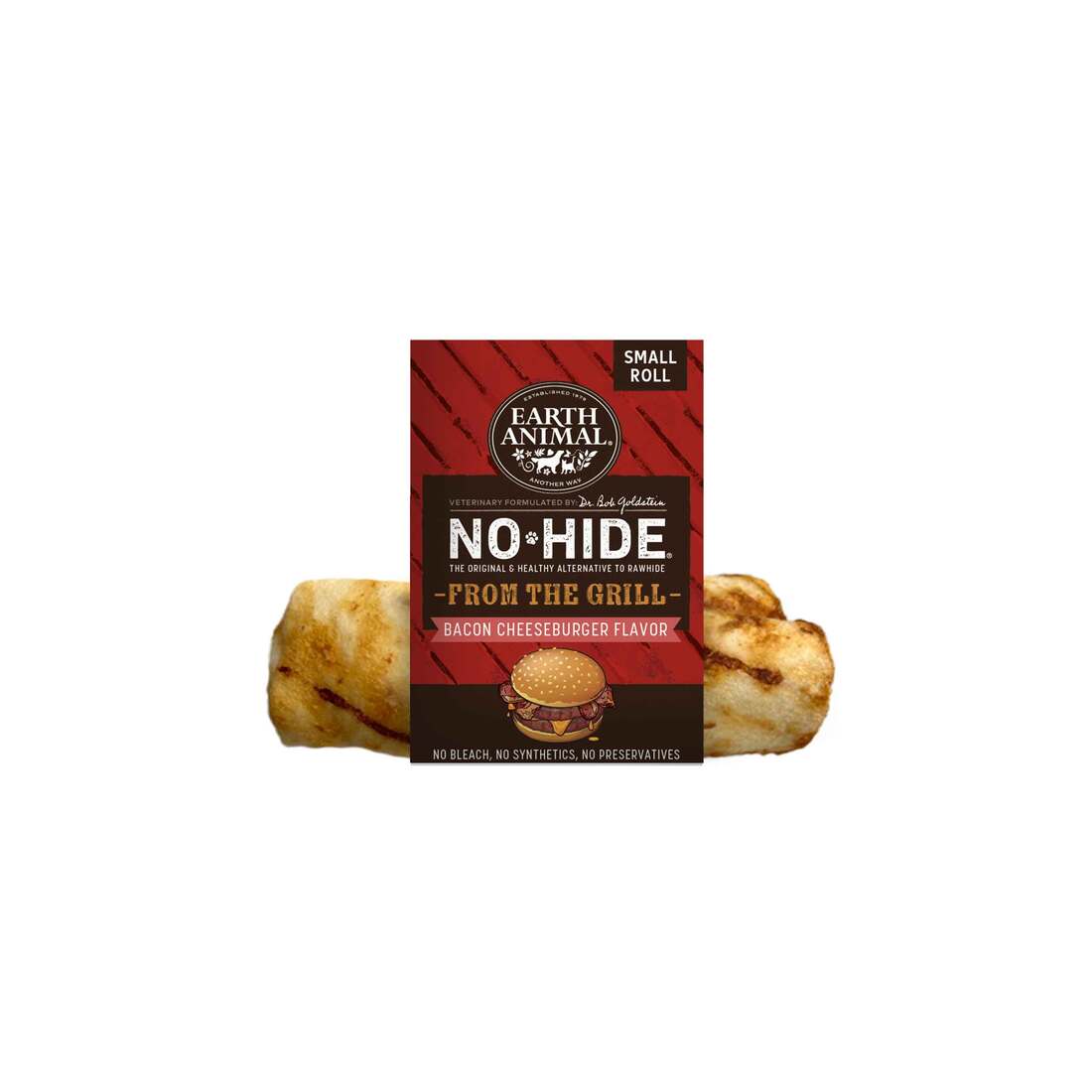 Earth Animal No-hide Bacon Cheeseburger Rolls Dog Chew - Image 2