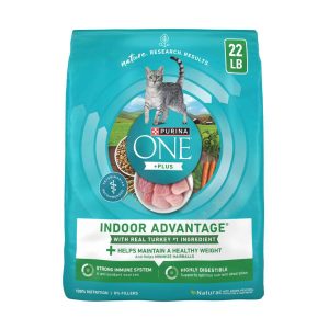 Purina ONE +Plus Indoor Advantage Natural Dry Cat Food, - 22 Pound Bag