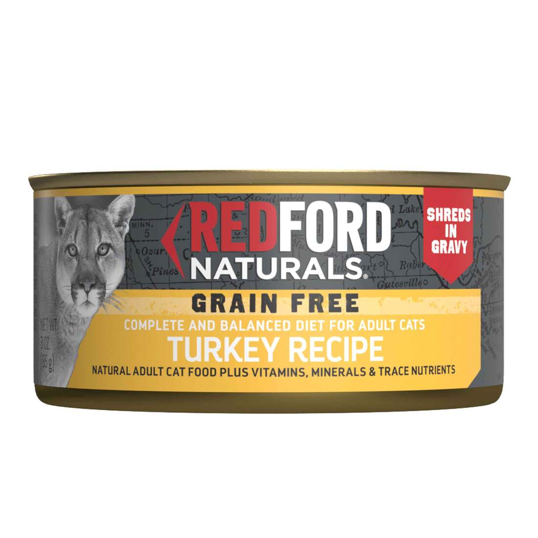 Redford Naturals Grain Free Shreds in Gravy Adult Cat Food - Image 5