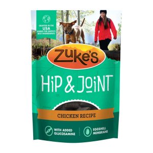 Zuke's Hip and Joint Support Senior Dog Treats, Chicken, 6 Ounce Bag