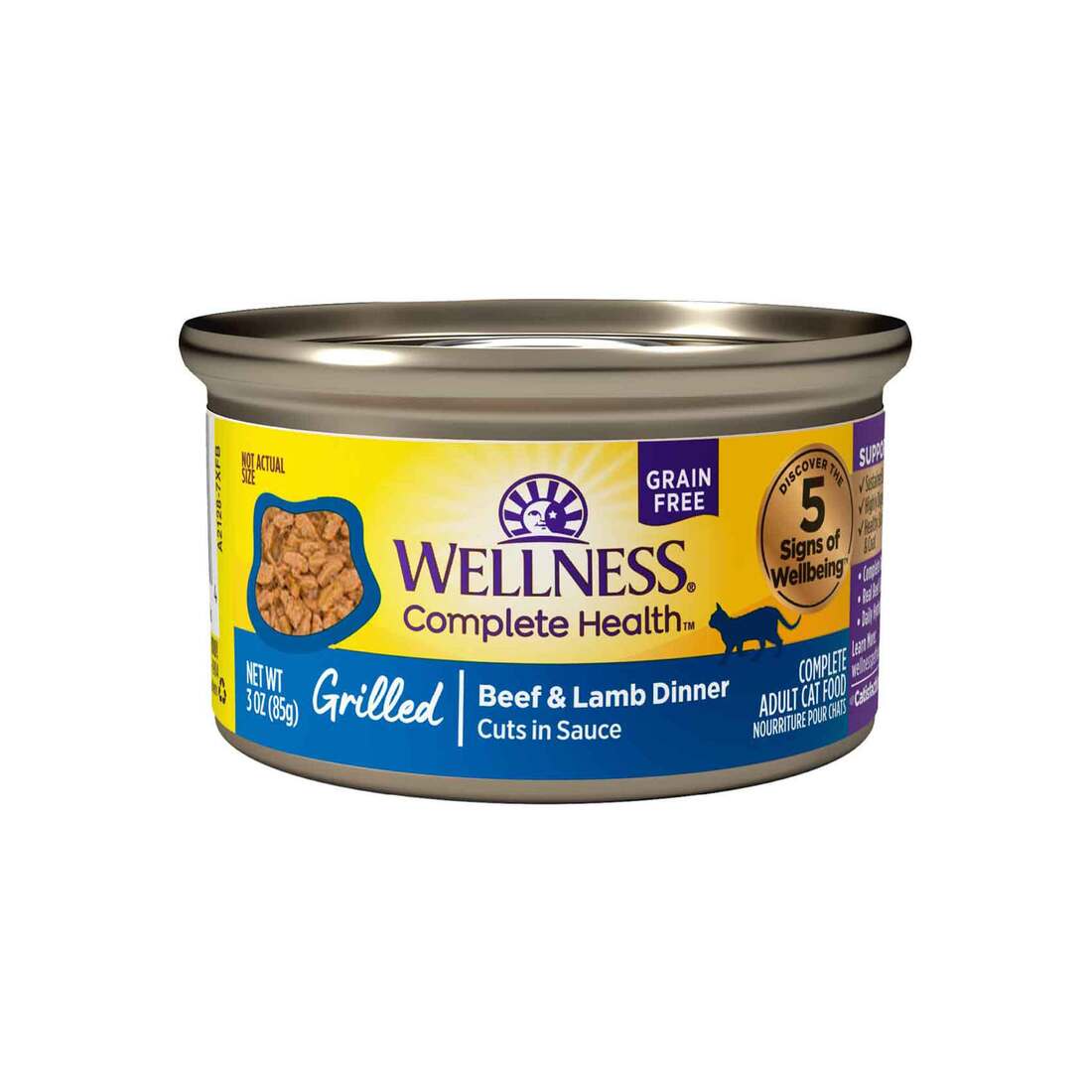 Wellness Complete Health Grilled, Adult Natural Grain-Free Wet Cat Food - Image 2