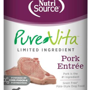 Pure Vita Grain Free Wet Dog Food, Pork, 12.3 Ounces