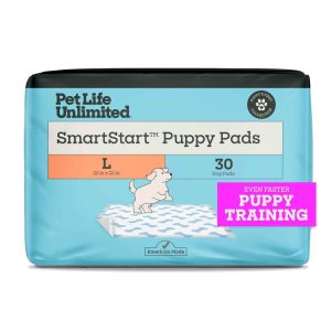 Pet Life Unlimited SmartStart Puppy Pads, Large, 22" x 22", 30 Count