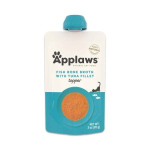 Applaws Natural  Wet Cat Food Pouch, Tuna Bone Broth, 3 Ounces