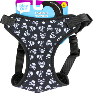 Play On Dog Harness, Skull
