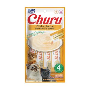 Churu Puree Cat Treat, Chicken, 4 Count, 2 Ounces