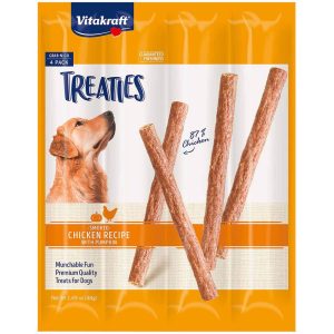 Vitakraft Treaties Smoked Chicken and Pumpkin Dog Treat, 4 Count