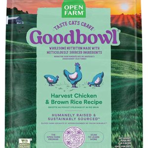 Open Farm Goodbowl Harvest Chicken and Brown Rice Recipe Dry Cat Food, 7 Pounds