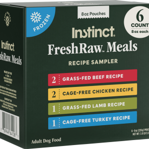 Instinct FreshRaw Meals Dog Food Recipe Sampler, 8 Ounce Pack (Box of 6) - Not Available For Deliver
