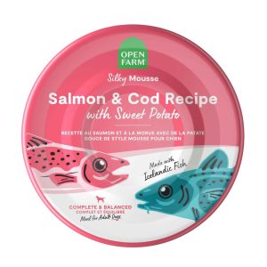 Open Farm Silky Mousse Wet Dog Food, Salmon, Cod, Sweet Potato, 7 Ounces