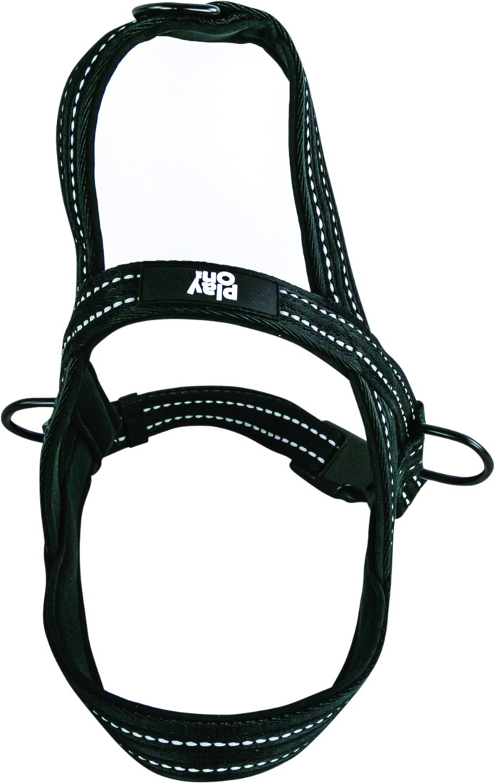 Play On Adventure Reflective Dog Harness, Black - Image 2