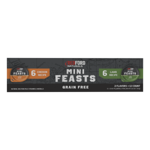 Redford Naturals Mini Feasts Grain Free Chicken & Lamb Recipe Wet Dog Food Variety, Pack 12 Count