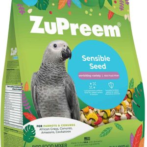 Zupreem Sensible Seed Parrot And Conure Bird Food, 2 Pounds