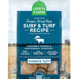 Open Farm Freeze Dried Raw Patties Dog Food, Surf & Turf Recipe, 10.5 Ounces