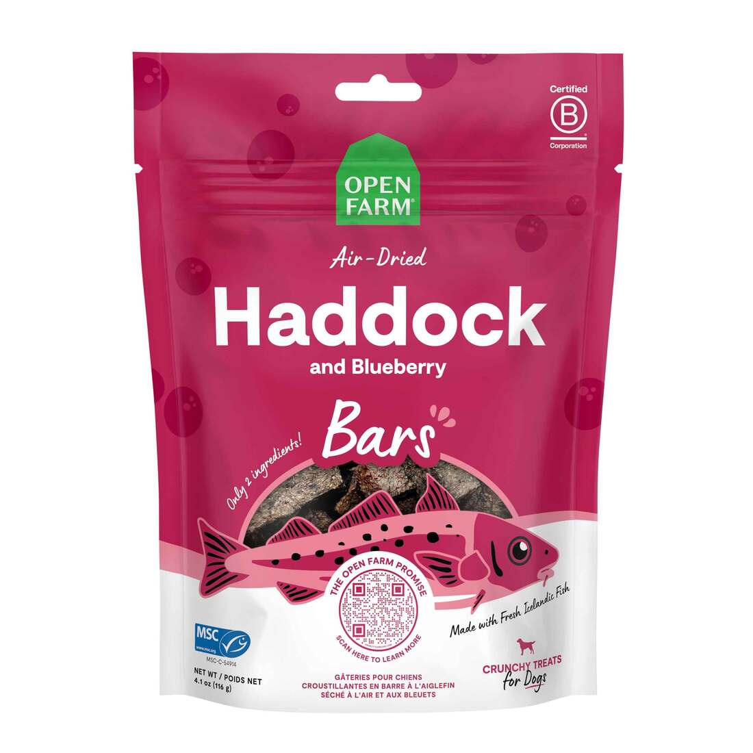 Open Farm Air Dried Crunchy Bars Dog Treat - Image 2