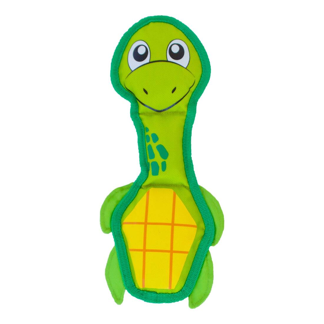Outward Hound Fire Biterz Sea Turtle Squeak Dog Toy, Green, Medium