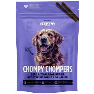 NutriSource Element Series Chompy Chompers Dog Treats, Beef & Wild Boar, 6 Ounces