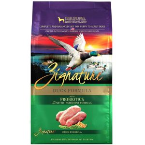 Zignature Duck Formula Dog Food, 4 Pounds
