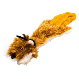 Play On Dog Toy, Unstuffed Flattie Fox, 13 Inches
