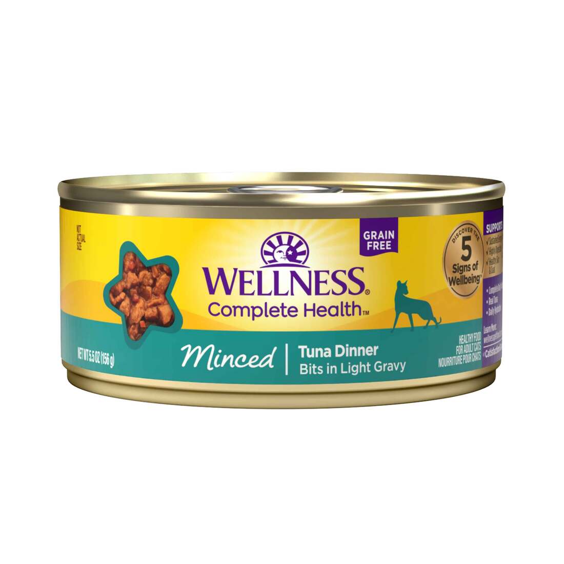Wellness Complete Health Natural Grain Free Wet Canned Cat Food, Minced - Image 3