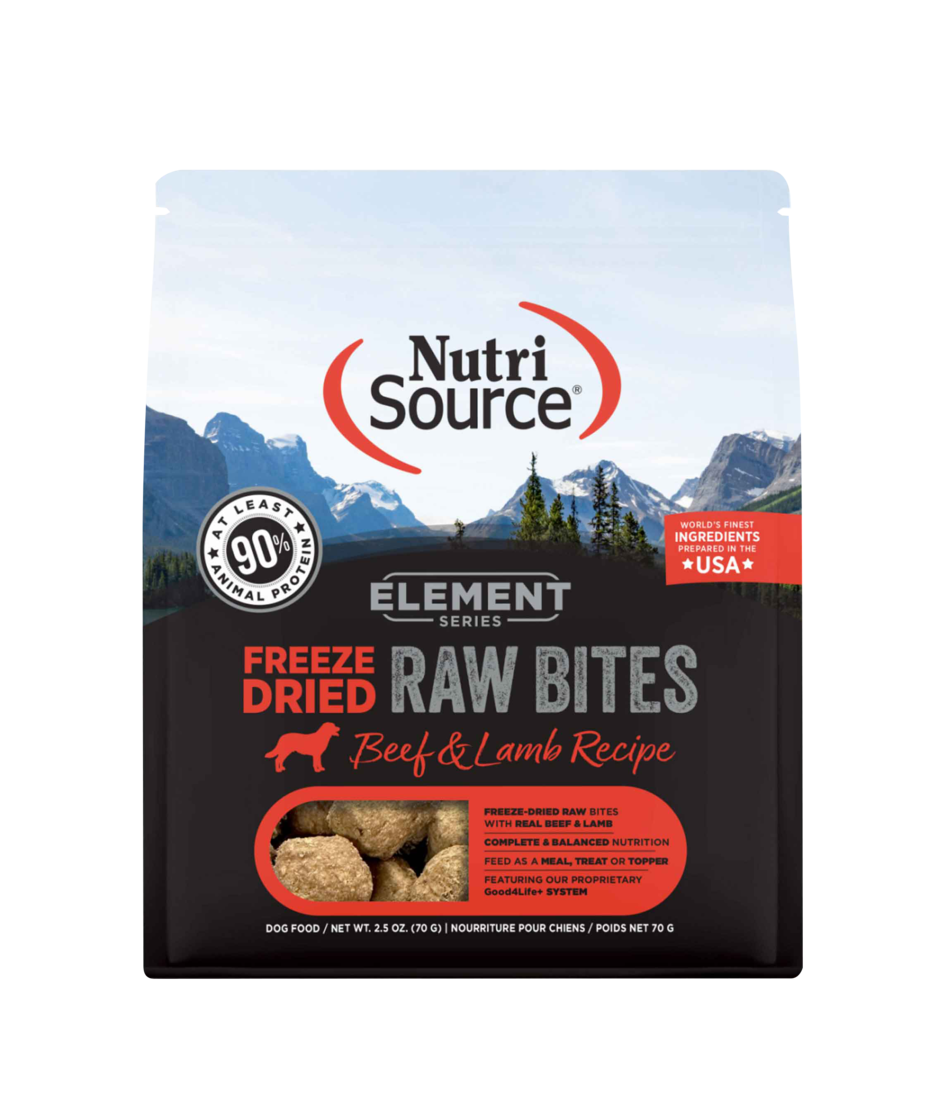 Nutrisource Freeze Dried Dry Dog Food, Element Raw Bites Beef and Lamb - Image 2