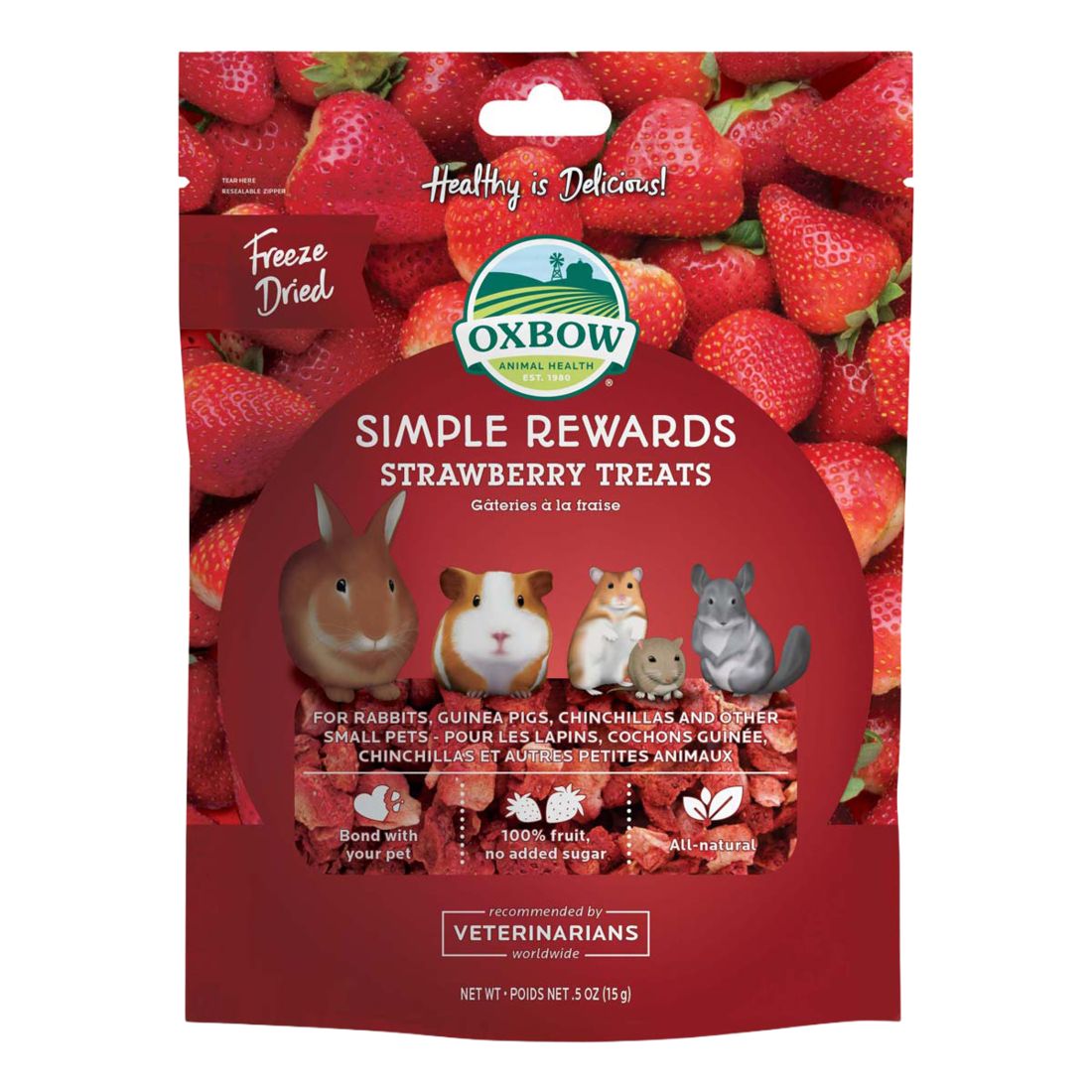 Oxbow Simple Rewards FD Strawberry Treat