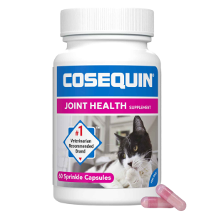 Cosequin Maximum Strength Joint Supplement Capsules for Cats - With Glucosamine and Chondroitin, Plu