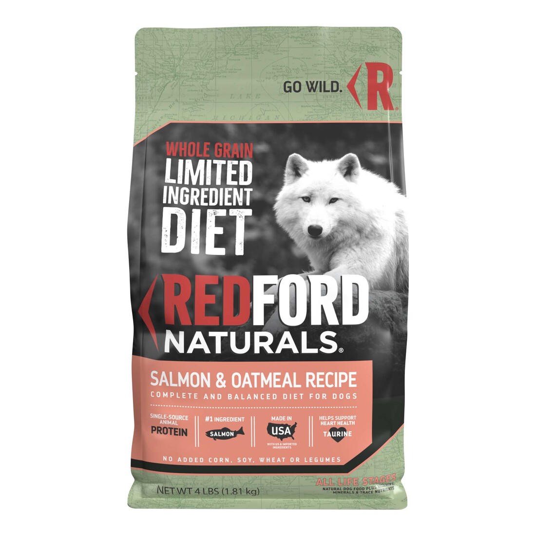 Redford Naturals Whole Grain Limited Ingredient Diet Salmon & Oatmeal Recipe - Image 2