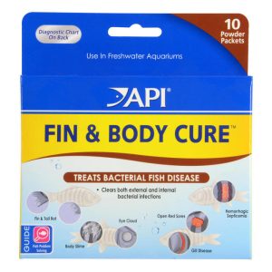 API Fin & Body Cure Freshwater Fish Powder Medication, 10 Pack