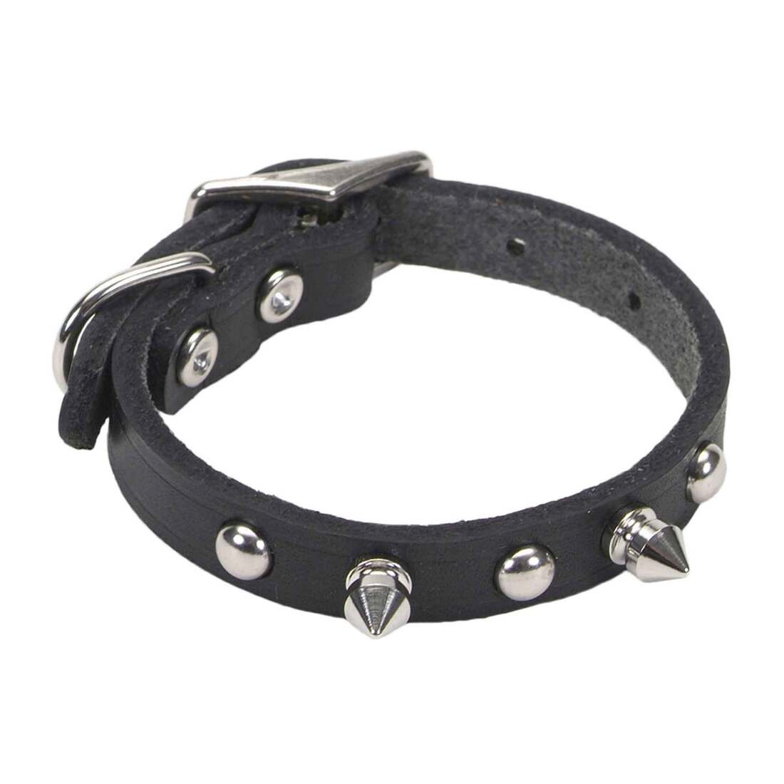 Coastal Pet Products Circle T Oak Tanned Leather Double-Ply Spiked Dog Collar - Image 3