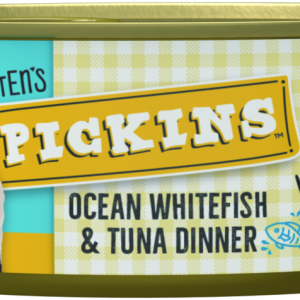 Mitten's Pickins Wet Cat Food, Ocean Whitefish and Tuna Dinner Pat??, 5.5 Ounces